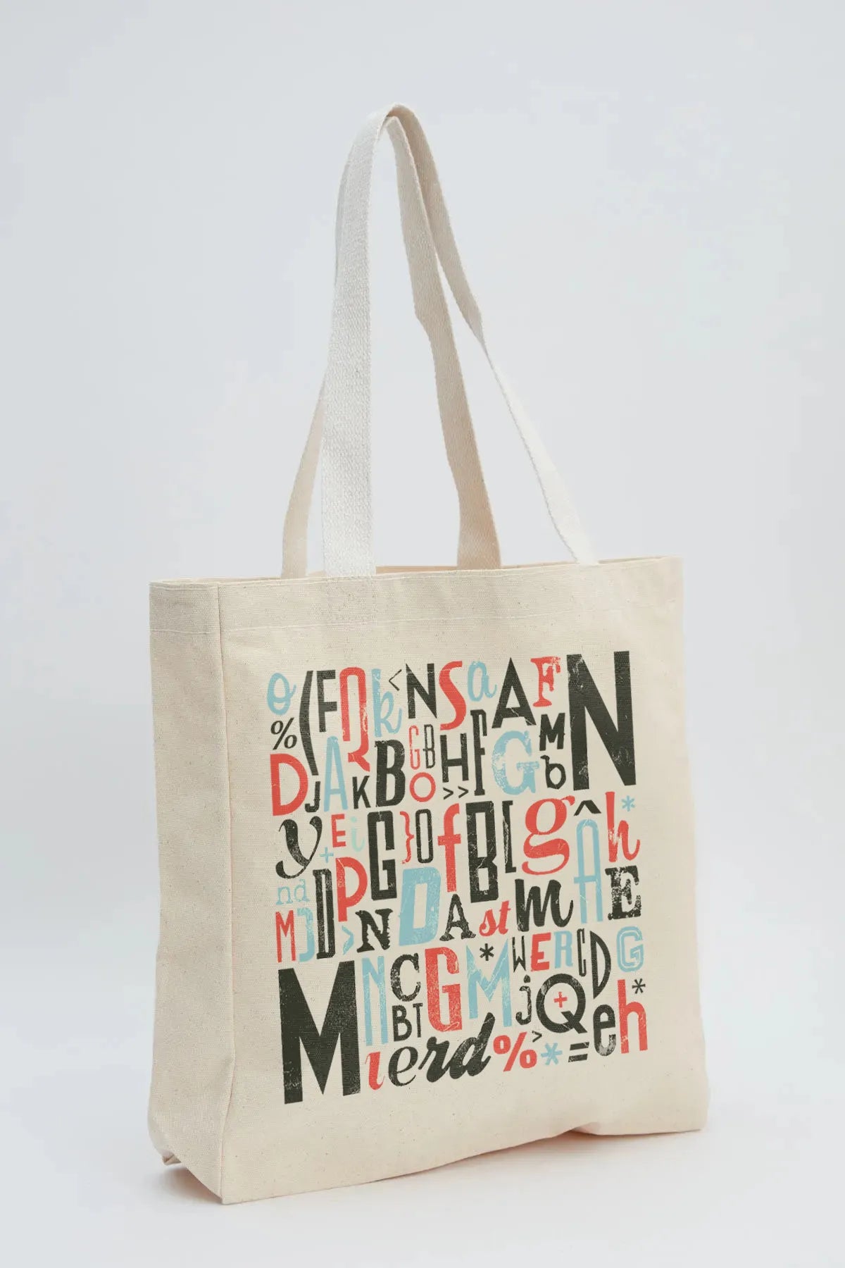Letters Kanvas Omuz Çantası