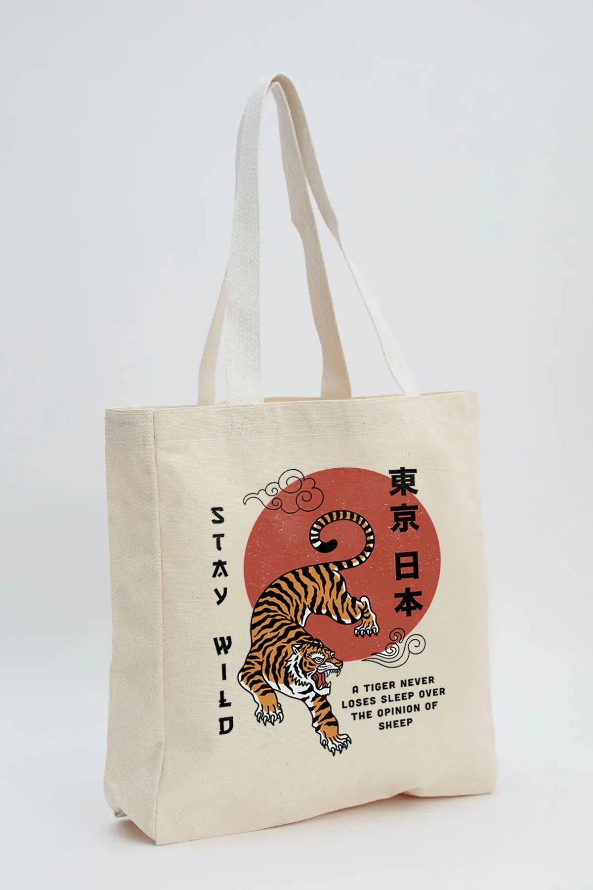 Tiger Kanvas Omuz Çantası