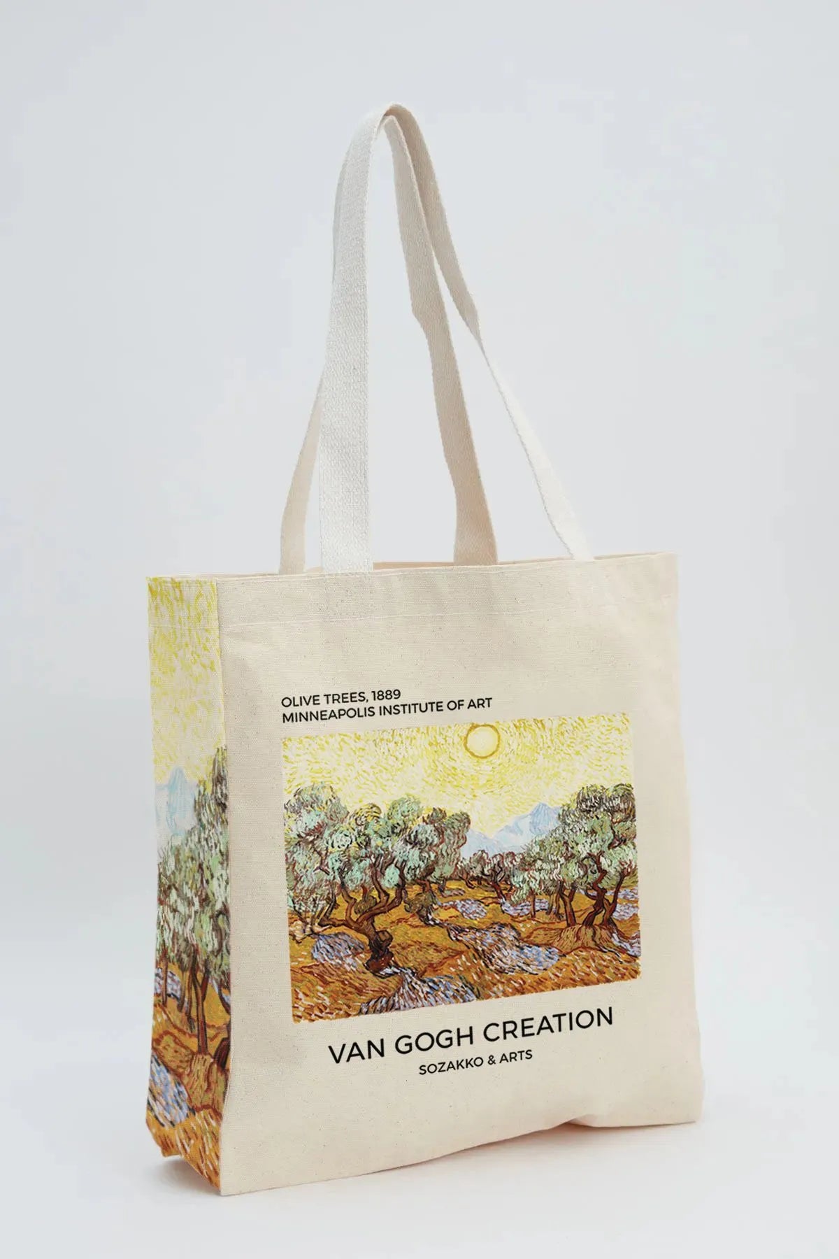 Van Gogh Olive Trees Kanvas Omuz Çantası