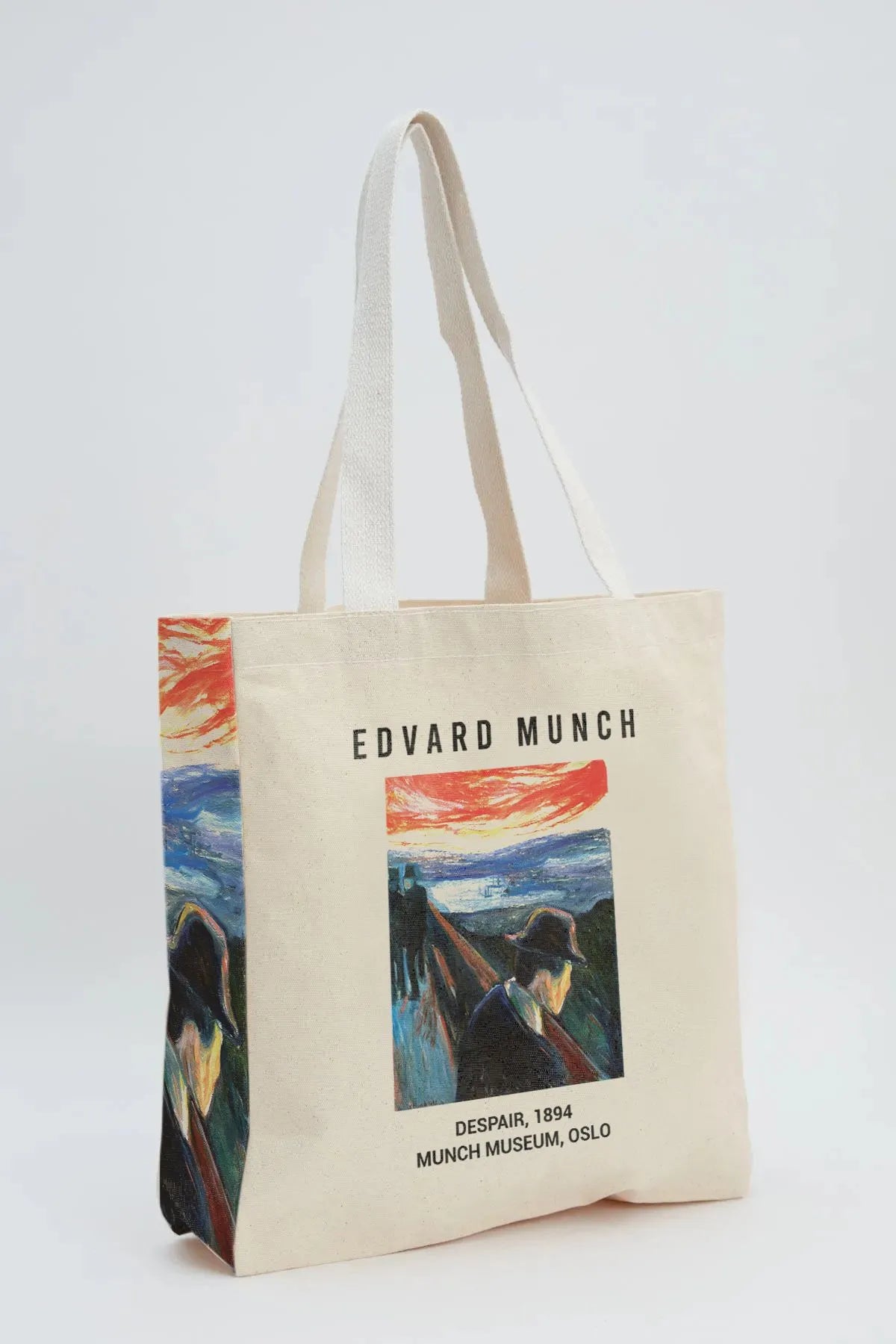 Edvard Munch Despair Kanvas Omuz Çantası
