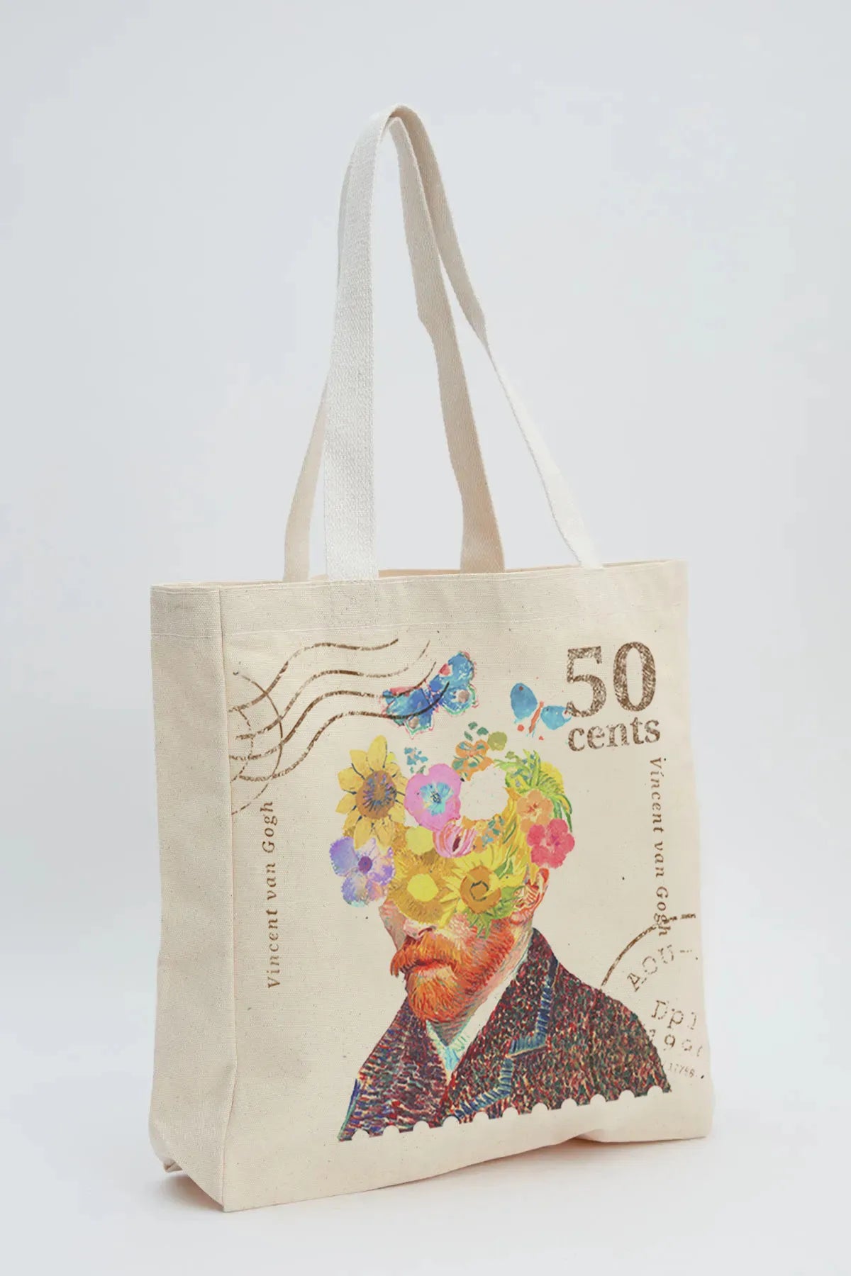 Fonksy Van Gogh Portre Kanvas Omuz Çantası