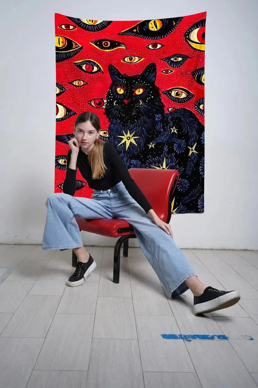 Cat Eyes Duvar Örtüsü
