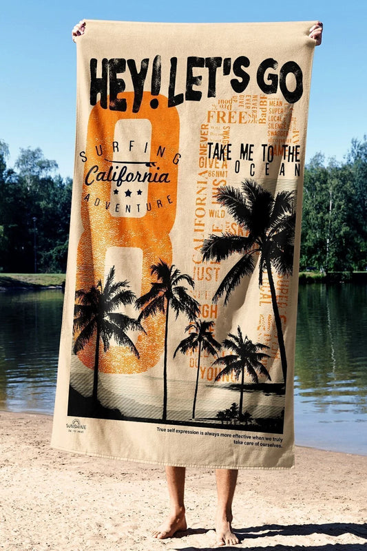 Kahverengi California Plaj Havlusu